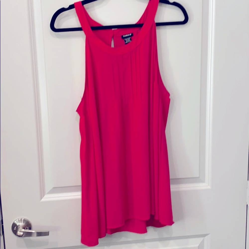 Torrid  pink blouse with front pleats